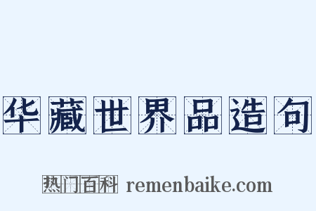 华藏世界品造句是什么意思的图片